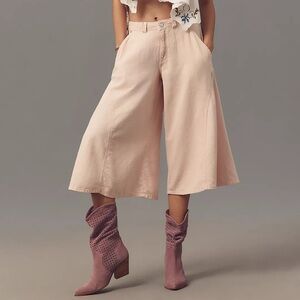 Anthropologie Pilcro Linen Blend Culottes NWT